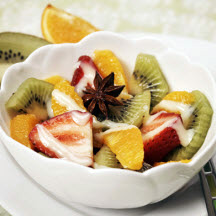 Anise Fruit Salad with La Lechera Drizzle