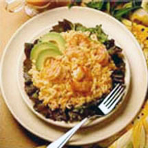 Louisiana Rice Salad with Shrimp & Avocado