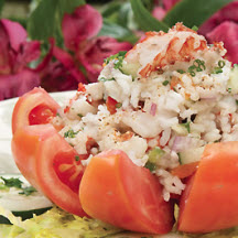 Marinated Rock Shrimp Rice Salad