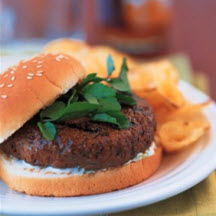 Firecracker Burgers with Cooling Lime Sauce