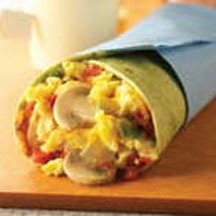 Mushroom and Egg Wrap