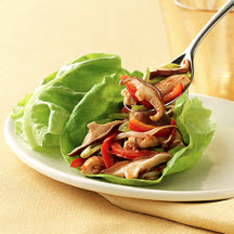 Shiitake and Chicken Lettuce Wraps