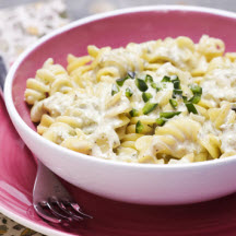 Pasta with Creamy Poblano Chile Sauce