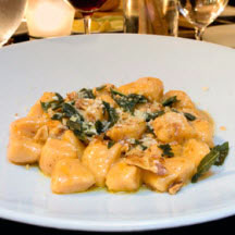 Pumpkin Gnocchi with Walnut Brown Butter Sauce