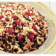 Wild Rice with Cranberries and Caramelized Onions