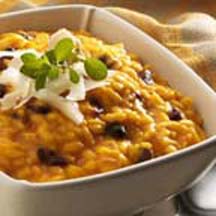 Winter Squash with Cranberry Risotto