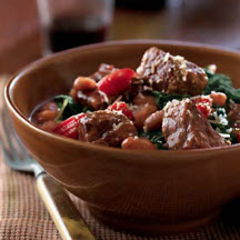 Beef, Bean and Spinach Ragoût