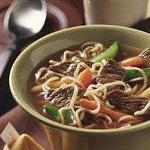 Garlic-Ginger Beef & Noodle Soup Recipe - CooksRecipes.com