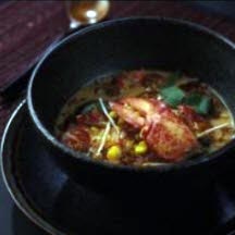 Maine Lobster Chowder with Coconut, Corn, and Lemongrass